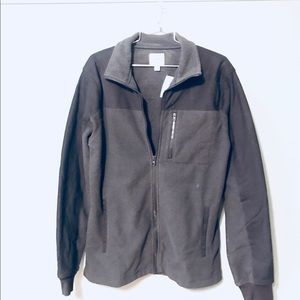 J. Crew Med T fleece and cotton jacket